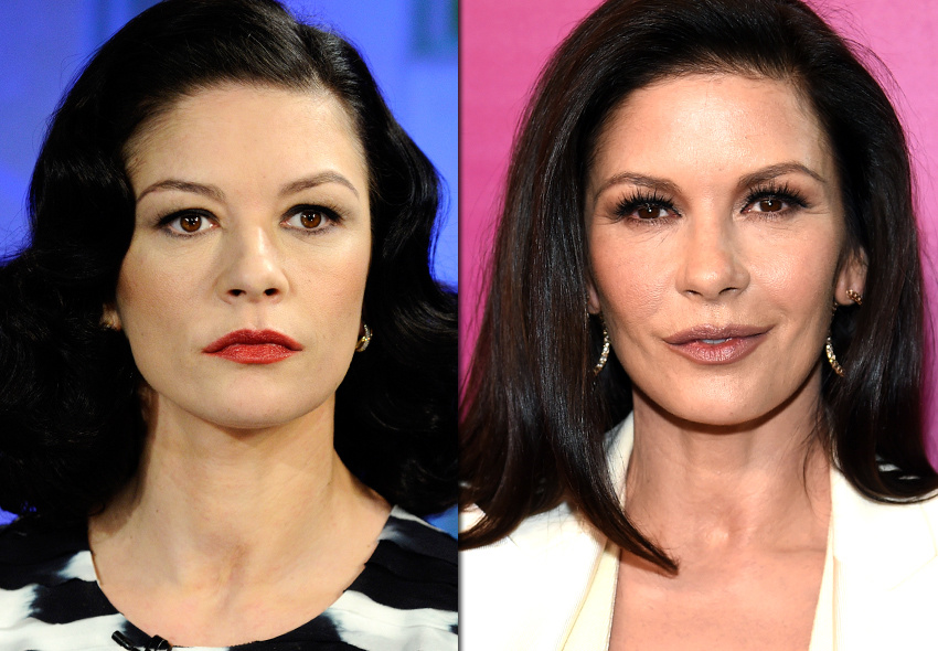 Фото: Кэтрин-Зета Джонс до и после