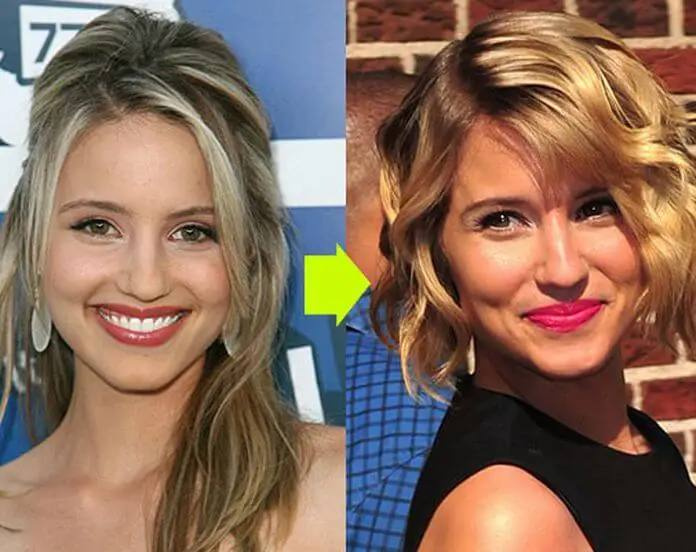 Фото: Дианна Агрон до и после