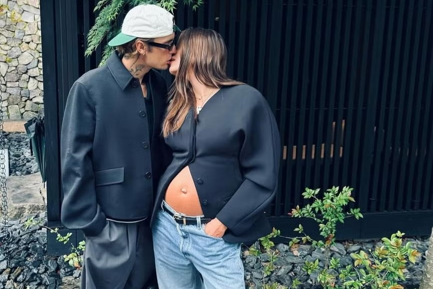 Хейли Бибер во время беременности