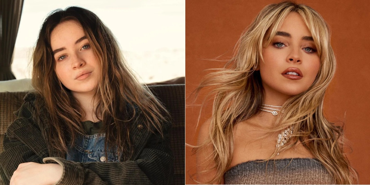 Сабрина Карпентер в фильме «Короткая история про длинный путь» (2019) и в 2023 году