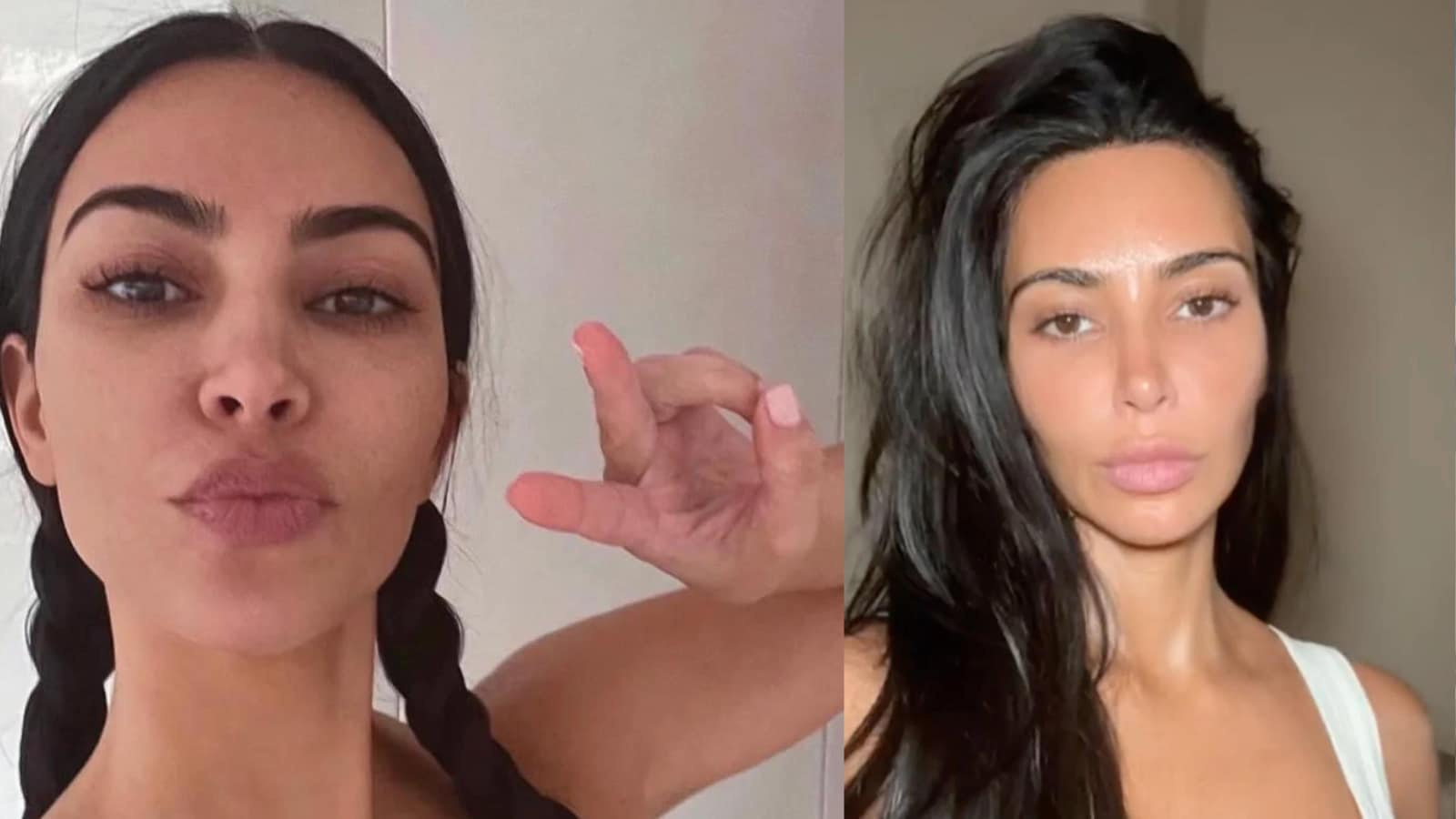 Фото: Ким Кардашьян без макияжа