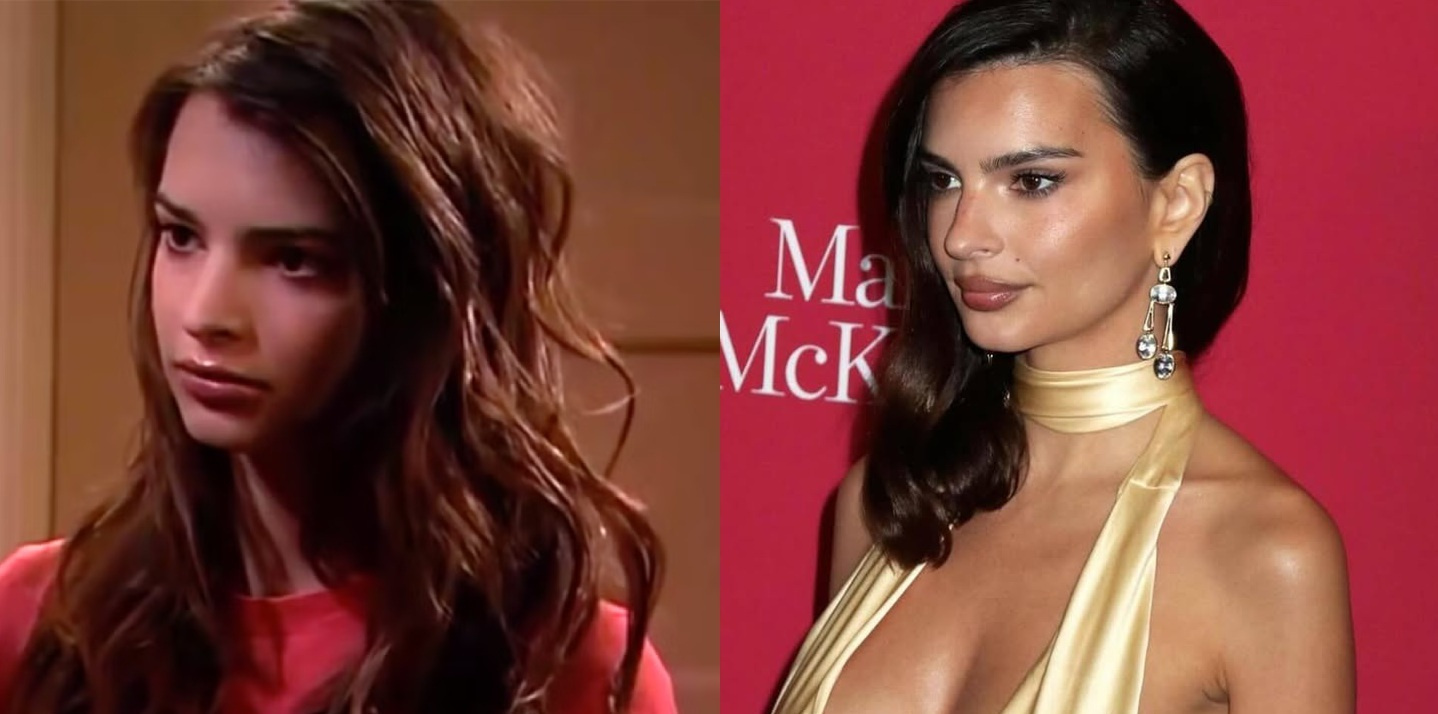 Эмили Ратаковски в сериале «АйКарли» (2009) и в 2025 году